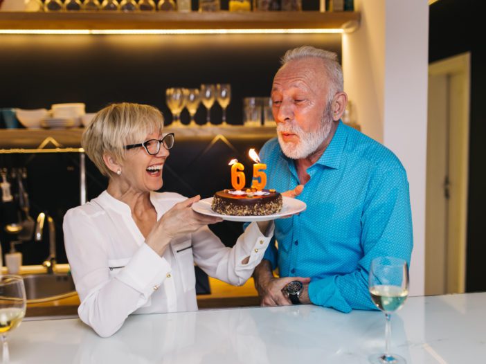 senior couple turning 65